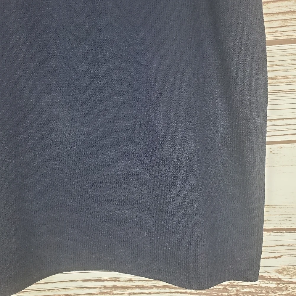 St John Basics Womens Size 8 Vintage Navy Blue Santana Knit Pencil Skirt #89